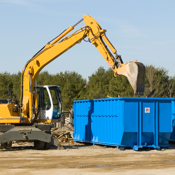 can i choose the location where the residential dumpster will be placed in Terminous California